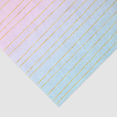 Papier Mousseline Ombre bleu rose avec lignes or (Détail)
