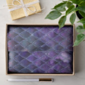 Papier Mousseline Ombre violet chatoyante et Parties scintillant Dra (Cadeau)