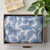 Papier Mousseline Omphalodes Floral Bleu (Cadeau)