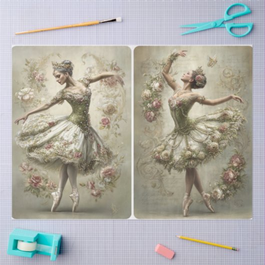 Papier Mousseline Once Upon A time Series Double Portrait (Artisanat)