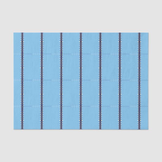 Papier Mousseline Onde bleue (Recto)