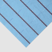 Papier Mousseline Onde bleue (Détail)