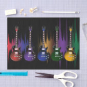 Papier Mousseline Onde sonore de guitare de rock (Artisanat)