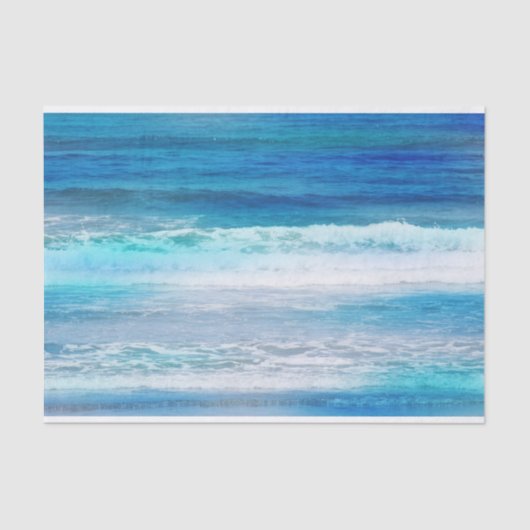 Papier Mousseline Ondes aquarelles (Recto)