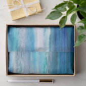 Papier Mousseline Ondes aquarelles (Cadeau)
