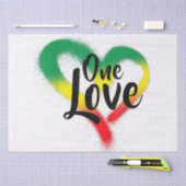 Papier Mousseline One Love One Heart Reggae Vibes (Artisanat)