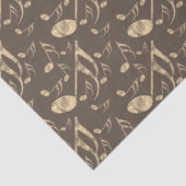 Papier Mousseline Onglet de guitare de notes musicales personnalisée (Détail)