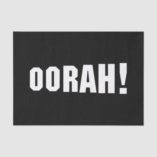 PAPIER MOUSSELINE OORAH ! (Recto)