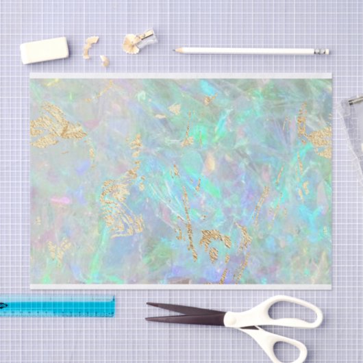 Papier Mousseline opal (Artisanat)