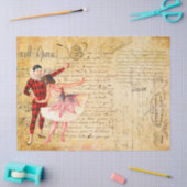 Papier Mousseline Opera with French Handwriting  (Artisanat)