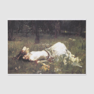 Papier Mousseline Ophelia, par John William Waterhouse Decoupage