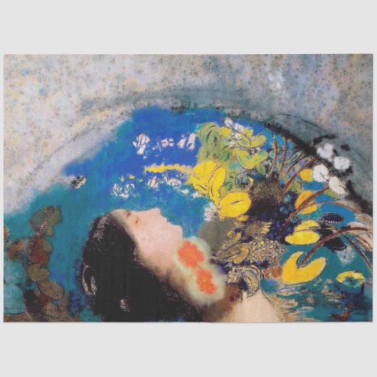 Papier Mousseline Ophélie, Redon (Recto)
