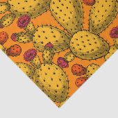 Papier Mousseline Opuntie de floraison en jaune (Détail)