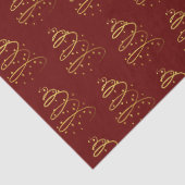 Papier Mousseline Or Abstrait, Arbre de Noël Bourgogne (Détail)