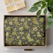 Papier Mousseline or, brillant, brillant, papillons, exclusive (Cadeau)