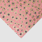 Papier Mousseline Or chic de Faux et copie noire de guépard sur le (Détail)