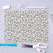 Papier Mousseline Or de Faux fascinant et léopard scintillants (Artisanat)