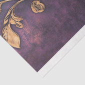 Papier Mousseline Or doré Nouveau, &violet foncé & Patina bleu (Détail)