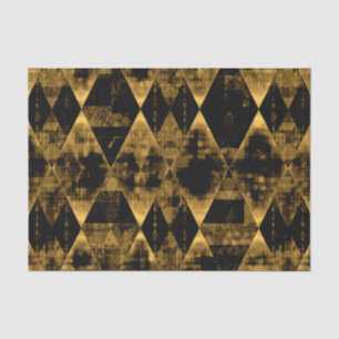 Papier Mousseline Or erratique et diamant noir