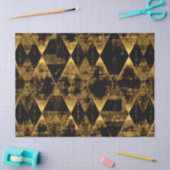 Papier Mousseline Or erratique et diamants noirs (Artisanat)
