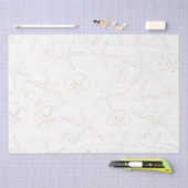 Papier Mousseline Or et blanc - Plage, Nautique (Artisanat)