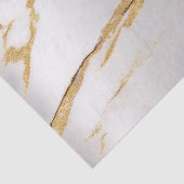 Papier Mousseline Or Foxier Argent Marbre Metallic Abstrait (Détail)