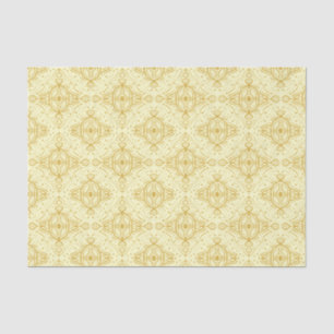 Papier Mousseline Or motif ornemental