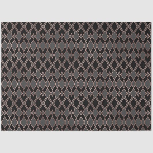 Papier Mousseline Or noir et Rose (Recto)