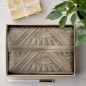 Papier Mousseline or, nouveau d'art, art déco, cru, chic, élégant, (Cadeau)