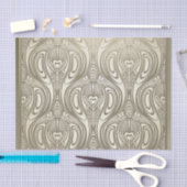 Papier Mousseline Or, nouveau d'art, deco, blanc, chic, élégant, (Artisanat)