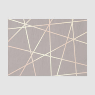Papier Mousseline Or rose de joli poussin élégant et géométrique