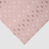 Papier Mousseline Or rose élégant et motif rose d'arbre de Noël (Détail)