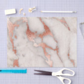 Papier Mousseline or rose et marbre gris blanc (Artisanat)