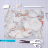 Papier Mousseline or rose et pierre de marbre blanc (Artisanat)