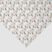 Papier Mousseline Or rose tendance or floral brillant 16e anniversai (Détail)