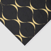 Papier Mousseline Or, simple, moderne, luxueux graphisme ondulé (Détail)