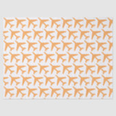 Papier Mousseline Orange Airplanes Travel Airline Pilot Adventure (Recto)