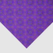 Papier Mousseline Orange Blue Purple Abstract Lattice Pattern (Détail)