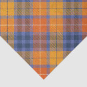 Papier Mousseline Orange Brown Violet Automne Plaid (Détail)