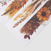 Papier Mousseline Orange Brûlé Automne automne Fleurs sauvages Décou (Détail)