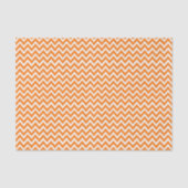Papier Mousseline Orange Chevron (Recto)