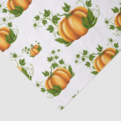 Papier Mousseline Orange Citrouille Rustique Pays fête d'anniversair (Détail)