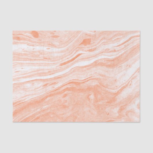Papier Mousseline Orange Clair Et Motif Marbre blanc (Recto)