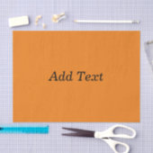 Papier Mousseline Orange Create Your Own Add Text Custom (Artisanat)