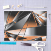 Papier Mousseline Orange dégradé couleur remplissage conception méca (Artisanat)