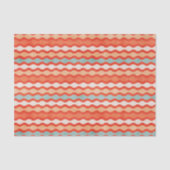 Papier Mousseline Orange et Turquoise (Recto)