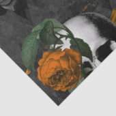 Papier Mousseline Orange Floral Skull Series Design 2 (Détail)