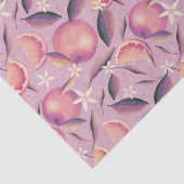 Papier Mousseline Orange Grove Dusk Vintage agrumes Blossom (Détail)