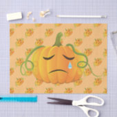 Papier Mousseline Orange Halloween Citrouille Modèle sans filOrange (Artisanat)