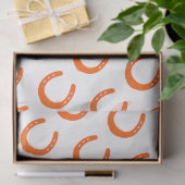Papier Mousseline Orange Horseshoe Silhouette Chevaux modernes Grang (Cadeau)